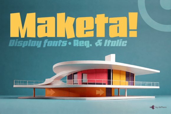 Maketa Font PNG with transparent background - Preview 2
