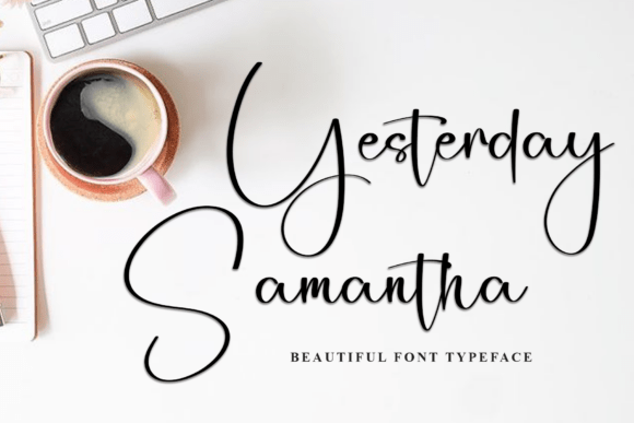 Signature Winterland Font PNG with transparent background - Preview 2