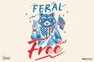 4th of July Raccoon Feral but Free Png Graphic by DSIGNS · Creative Fabrica