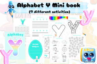 Alphabet "Y" Mini Book. Graphic by PrintablesByAicha · Creative Fabrica