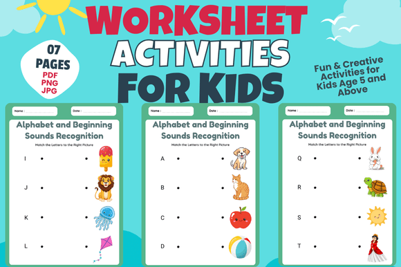 Alphabet and Beginning Sounds Worksheet
