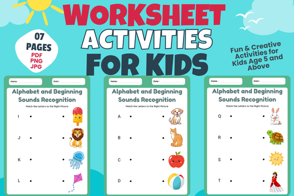 Alphabet and Beginning Sounds Worksheet