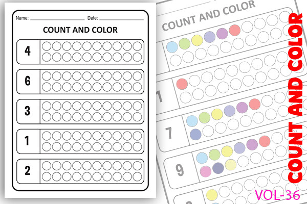 Dot Color Number Pages Pdf Graphic by Mohsin's Graphic · Creative Fabrica