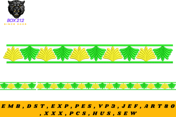 Floral Embroidery Borders