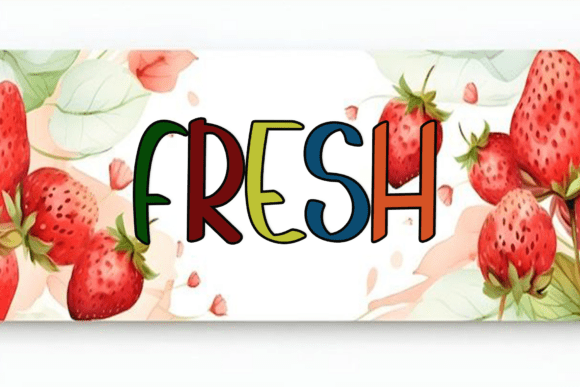 Fruit Font - Preview 2