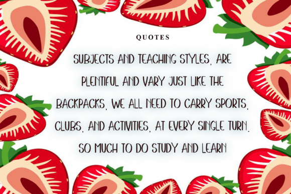 Fruit Font - Preview 5