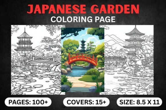 Japanese Garden Coloring Pages