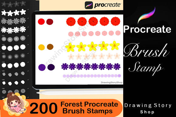 200 Forest Nature Procreate Brushes - photo 6