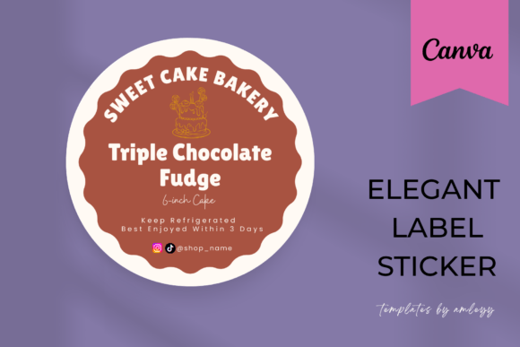 Bakery Label Sticker Template – Editable Graphic by Templates by amleyy ...