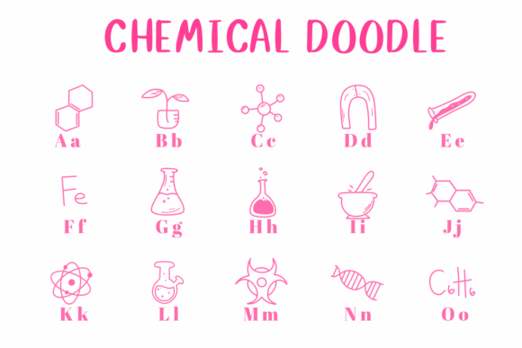 Chemical Doodle Font - Preview 1