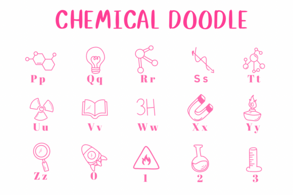 Chemical Doodle Font - Preview 2