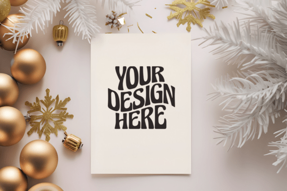 Christmas Card Mockup Greeting Card Mock