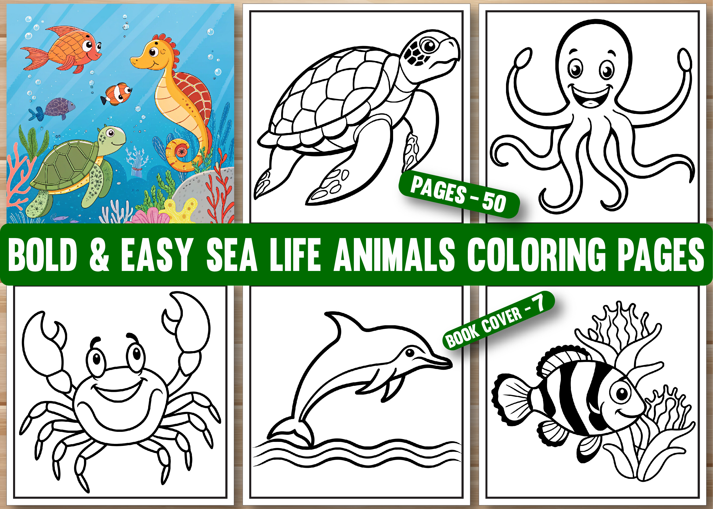 Sea Life Animals Coloring Pages