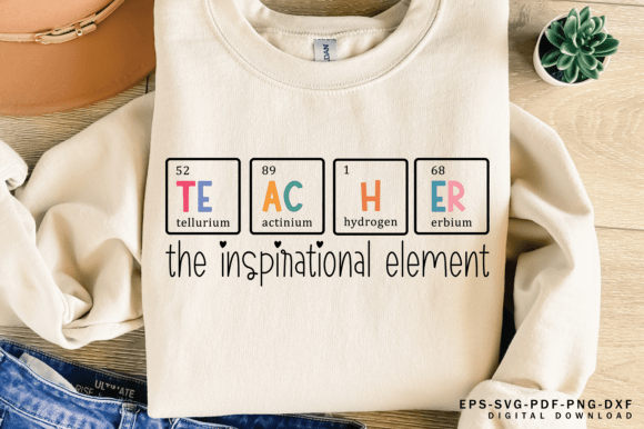Teacher Svg, Inspirational Teacher Svg Grafik T-shirt Designs Von misba design