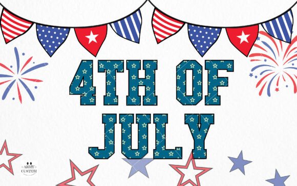 American 4th of July Font - Preview 2