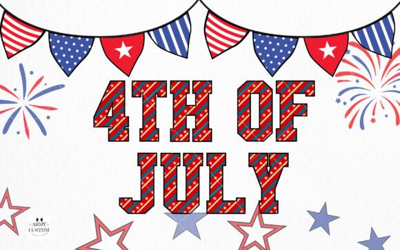 American 4th of July Font - Preview 2