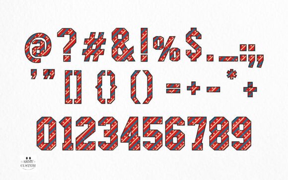 American 4th of July Font - Preview 4