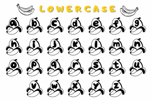 Banana Cute Font - Preview 1