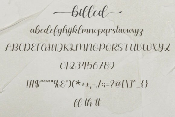Billed Font - Preview 5