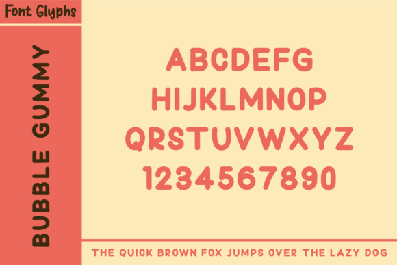 Bubble Gummy Font - Preview 3