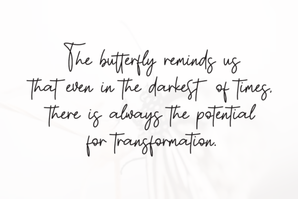 Butterfly Font - Preview 2