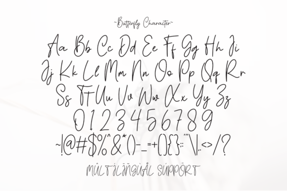 Butterfly Font - Preview 5