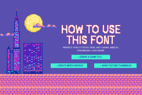 Chonky Bits Font - Preview 1