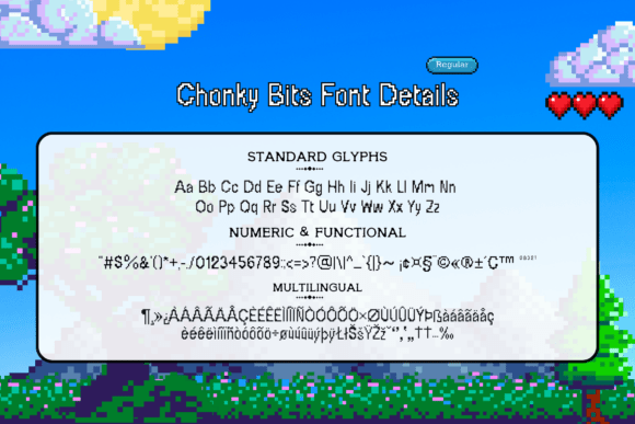Chonky Bits Font - Preview 2