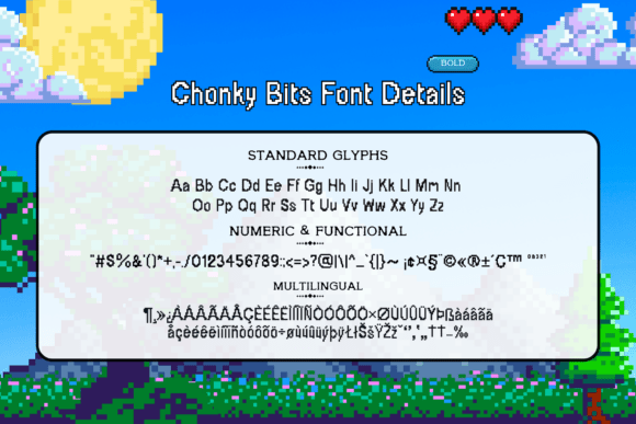 Chonky Bits Font - Preview 3