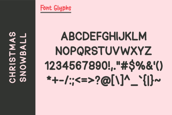 Christmas Snowball Font - Preview 3
