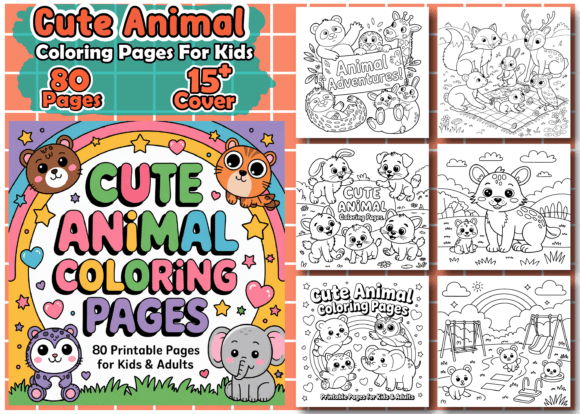 Cute Animal Coloring Pages for Kids