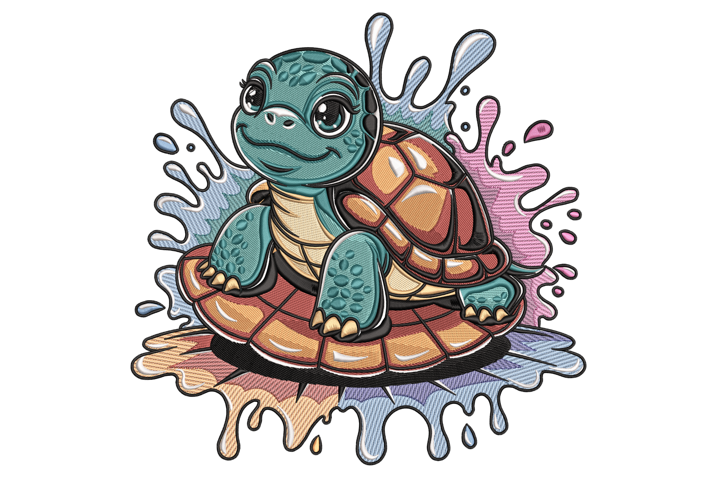 Cute Turtle Splash