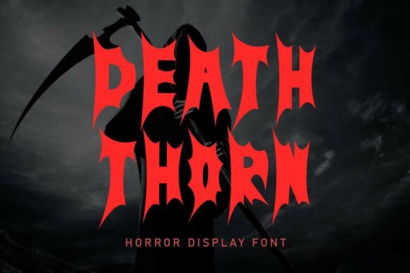 Death Thorn Display Font By yogaletter6