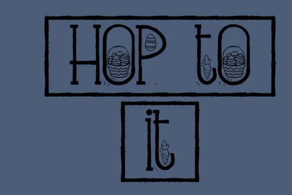 Easter Border Font - Preview 1