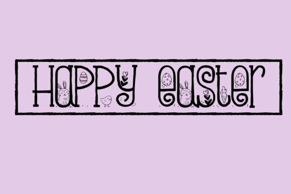 Easter Border Font - Preview 6