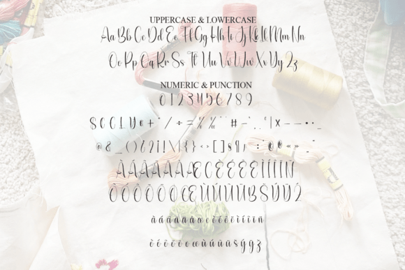 Embroidery Font - Preview 6
