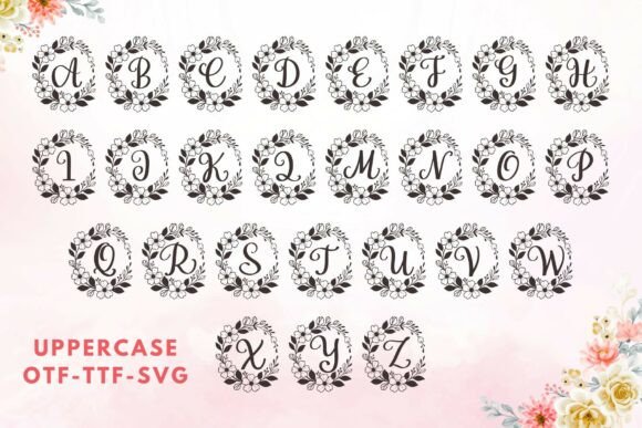 Florisia Monogram Font - Preview 5