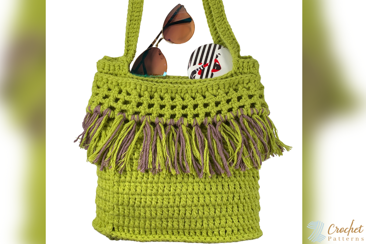 Fringe Beach Bag Crochet Pattern