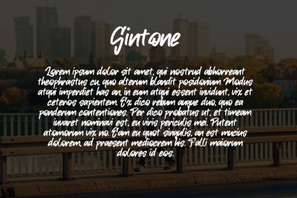 Gintone Font - Preview 2