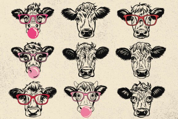 Hereford Svg Cow Head Svg Heifer Svg Graphics