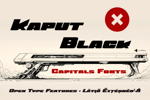 Kaput Font PNG with transparent background - Preview 4