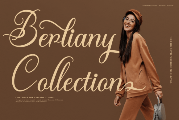 Kollegaly Rosalina Font PNG with transparent background - Preview 3