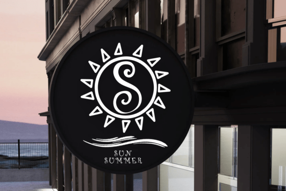 Magic Sun Summer Font PNG with transparent background - Preview 1