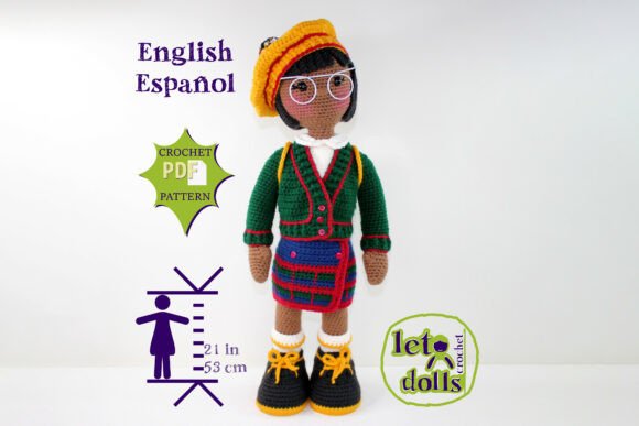 Olivia Large Crochet Doll Pattern