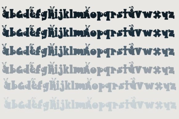 Pinchie Peep Font PNG with transparent background - Preview 5