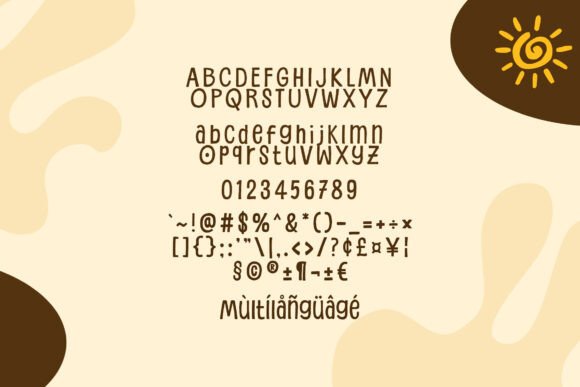 Quick Beige Font PNG with transparent background - Preview 3