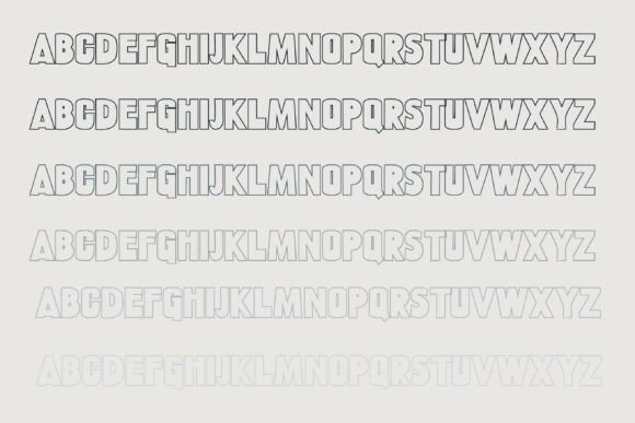 Rabbit Hollow Font PNG with transparent background - Preview 4