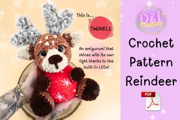Reindeer Crochet Pattern Amigurumi PDF