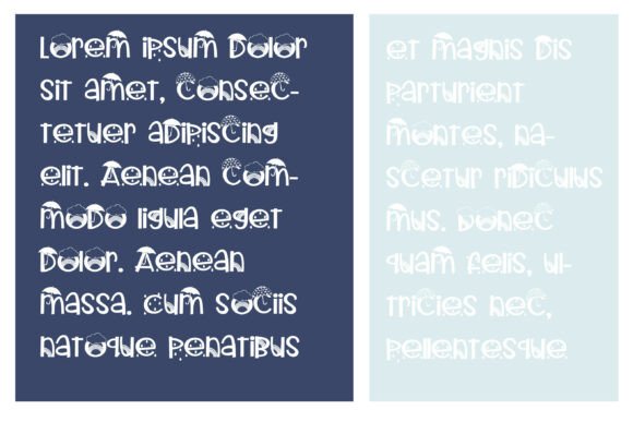 Showered in Spring Font PNG with transparent background - Preview 4