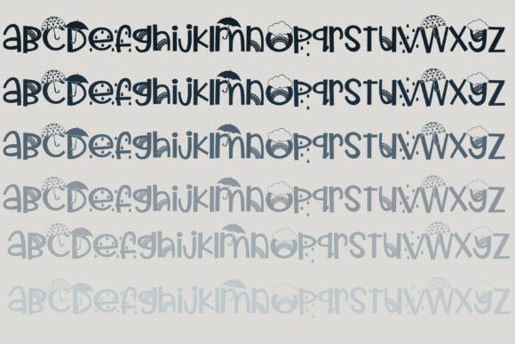 Showered in Spring Font PNG with transparent background - Preview 5